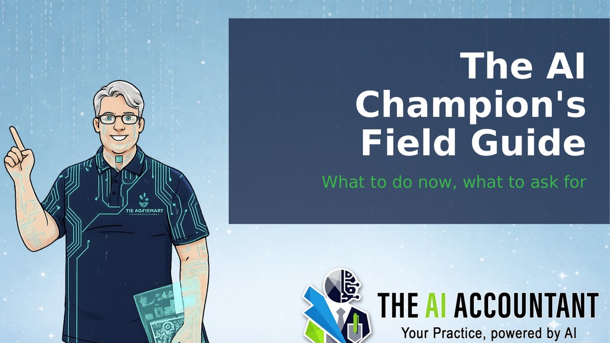 The AI Champion's Field Guide: What to Do Now, What to Ask For