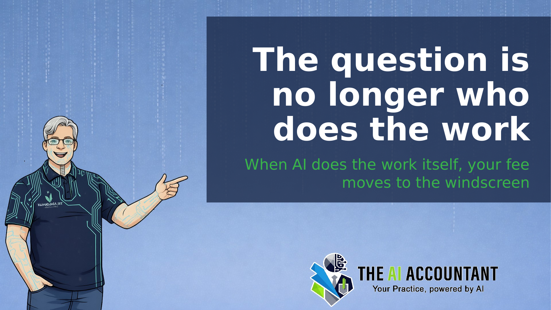 The question is no longer who does the work