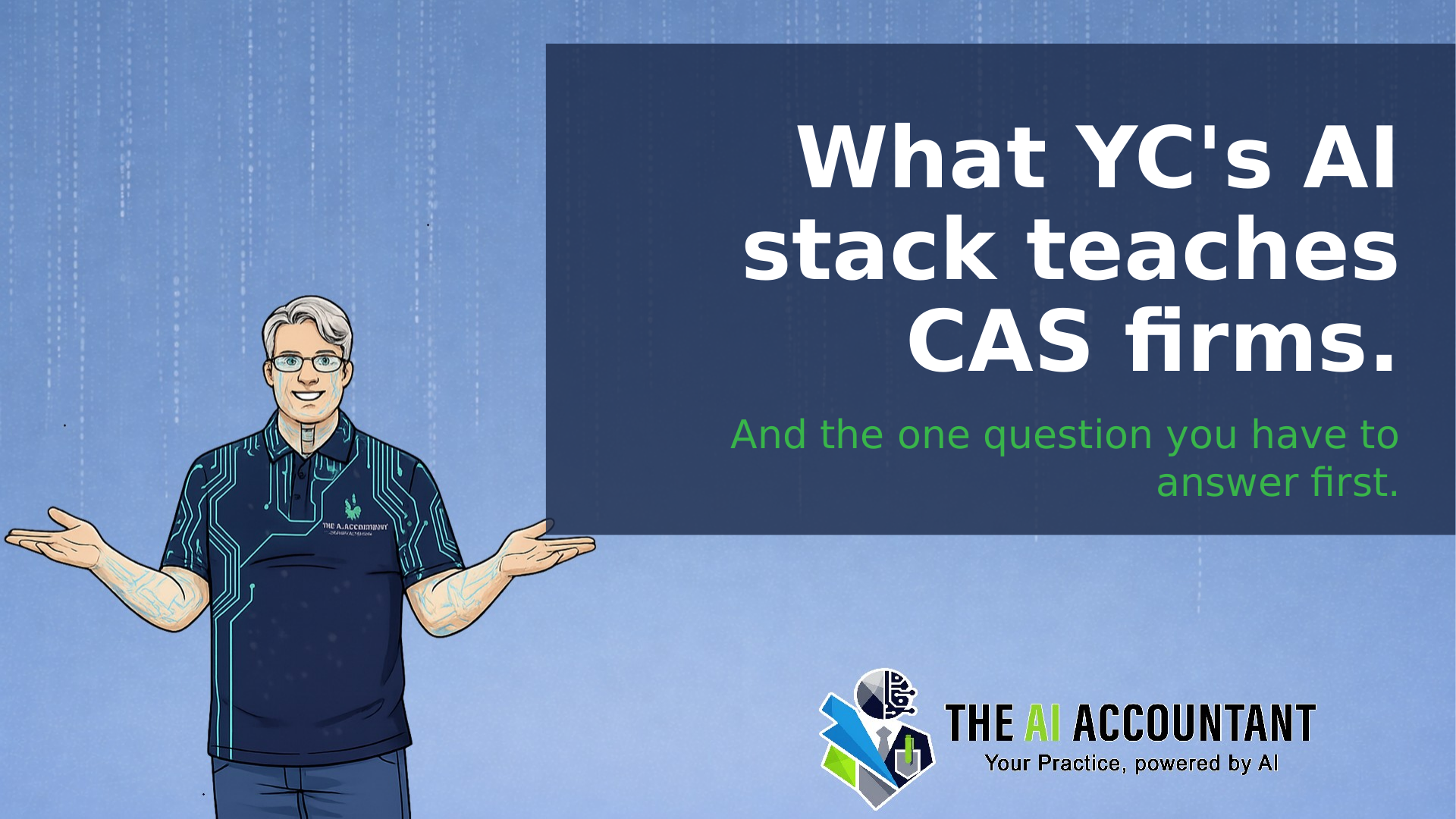 AI data access for accountants: what YC's AI stack teaches CAS firms (and the one question you have to answer first)